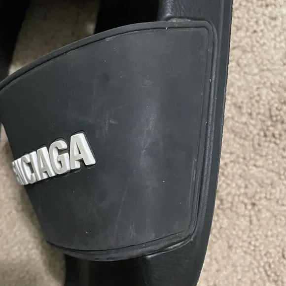 Balenciaga Black Slide Sandals - Picture 6 of 13